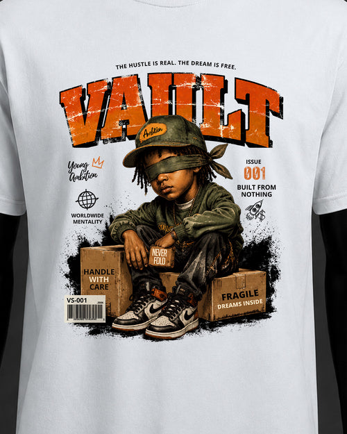 Never Fold Graphic Tee – White