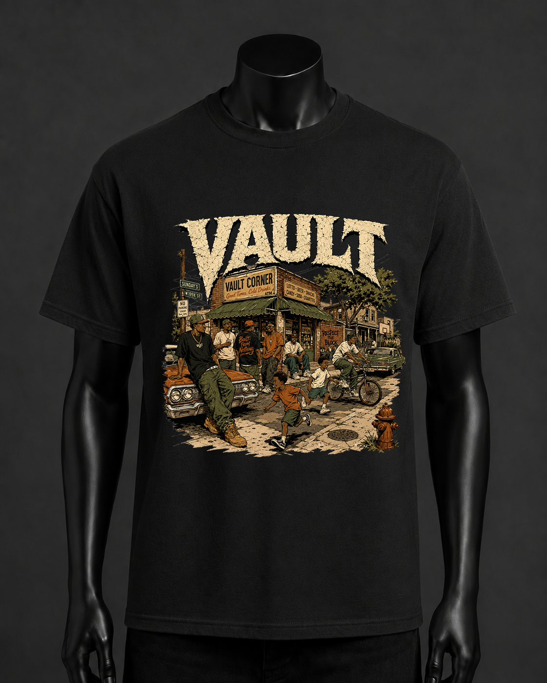 On the Block Graphic Tee – Black