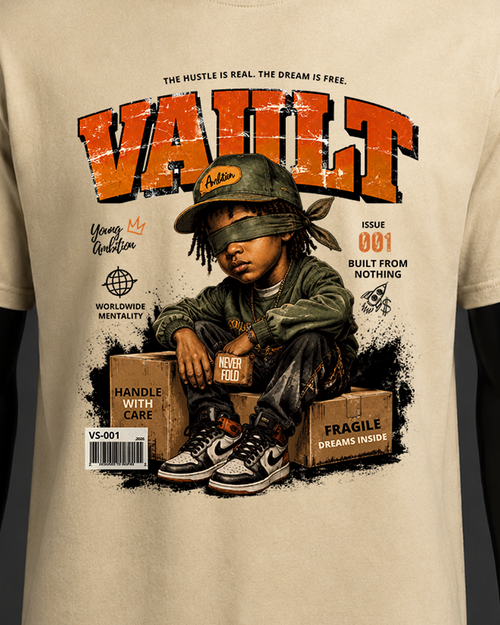 Never Fold Graphic Tee – Cream