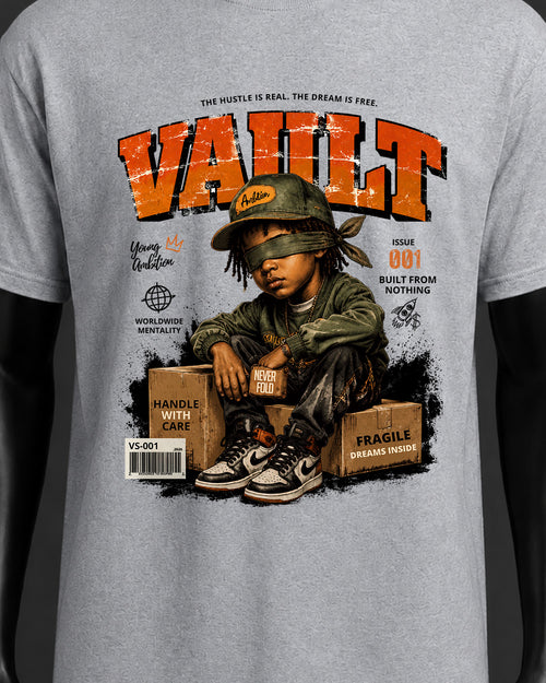 Never Fold Graphic Tee – Gray