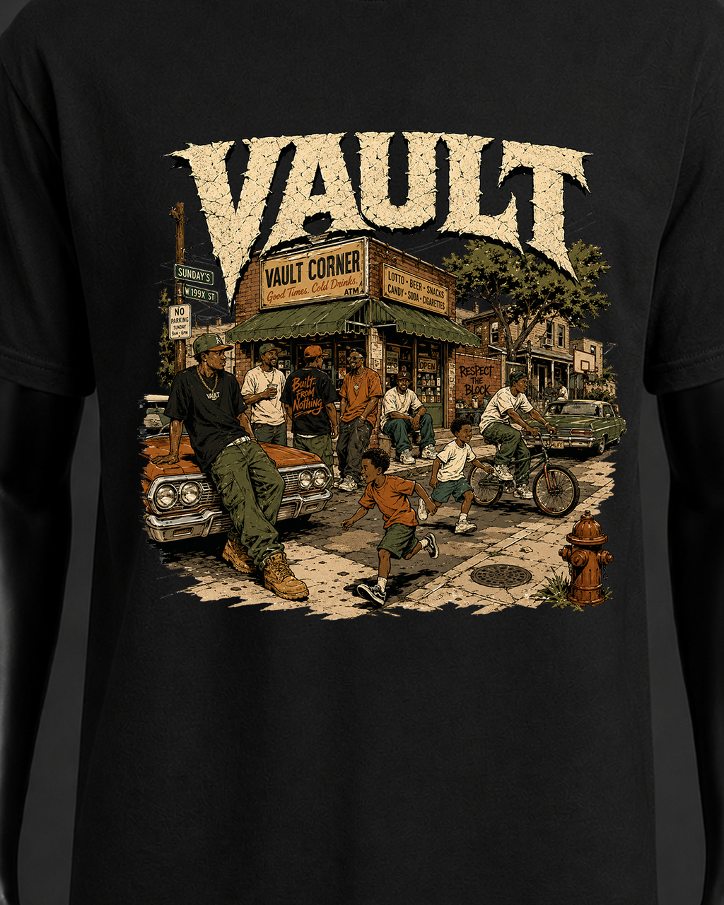 On the Block Graphic Tee – Black